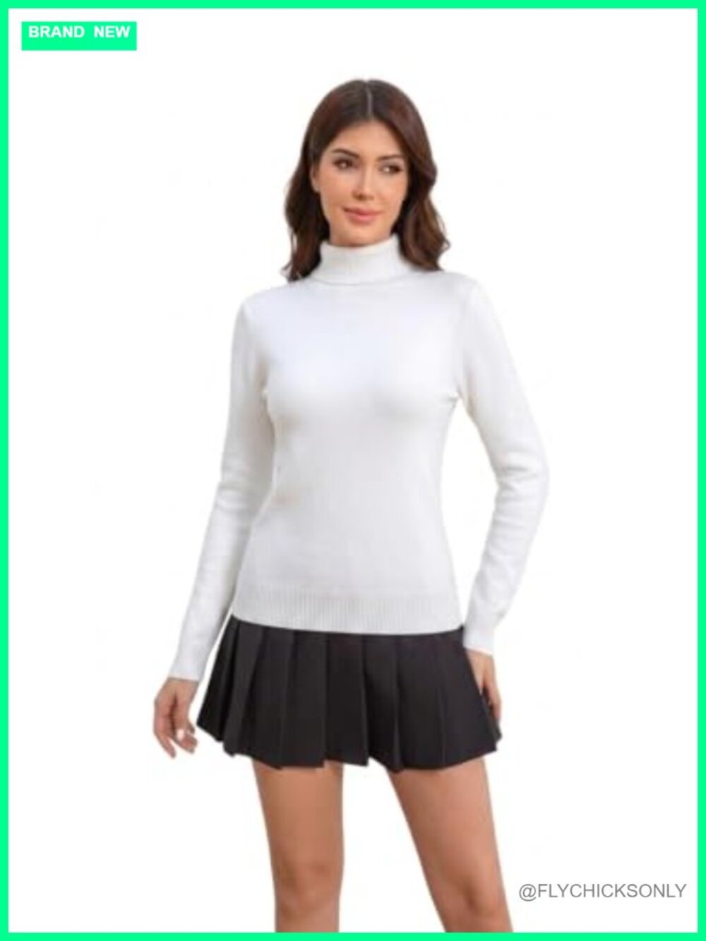 Fleece Lined Turtleneck Sweater Pullover Thermal Winter Knit